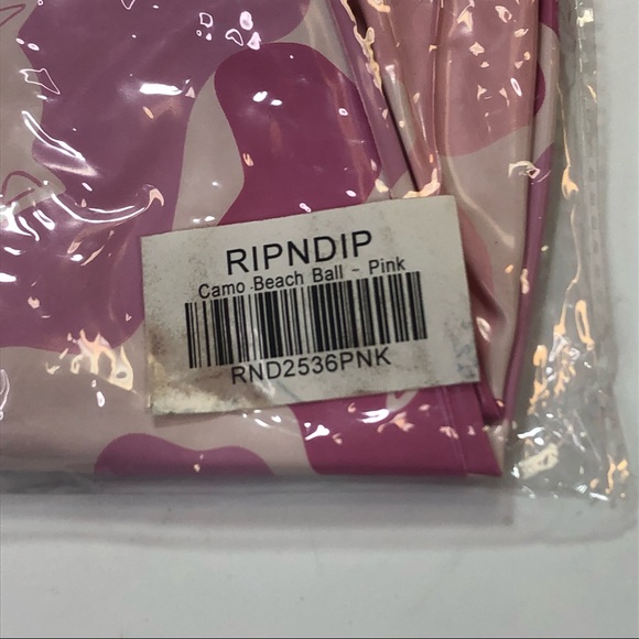 RipNDip Pink Camo Inflatable Beach Ball Toy - Picture 3 of 3